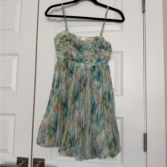 Astr Blue and Green Floral Mini Dress - Picture 6 of 15